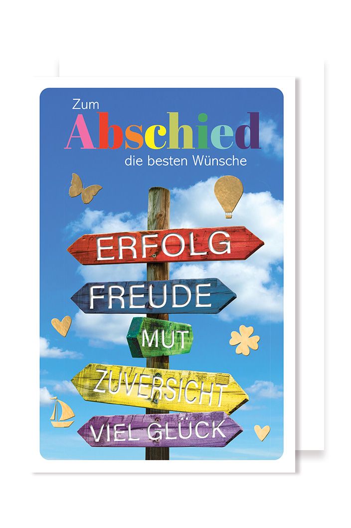 Abschied Karte by Lefran - Erlebnis- & Genusskaufhaus
