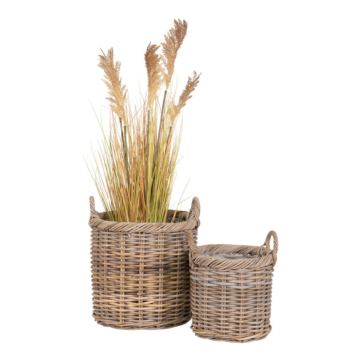 Gili-Körbe – Natur, Kubu-Rattan – 2er-Set