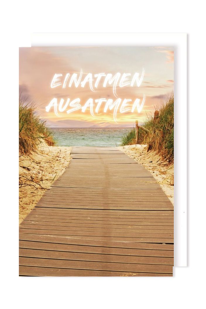 Anlass, Karte, Entspannung, einatmen, ausatmen Yoga by Lefran - Erlebnis- & Genusskaufhaus