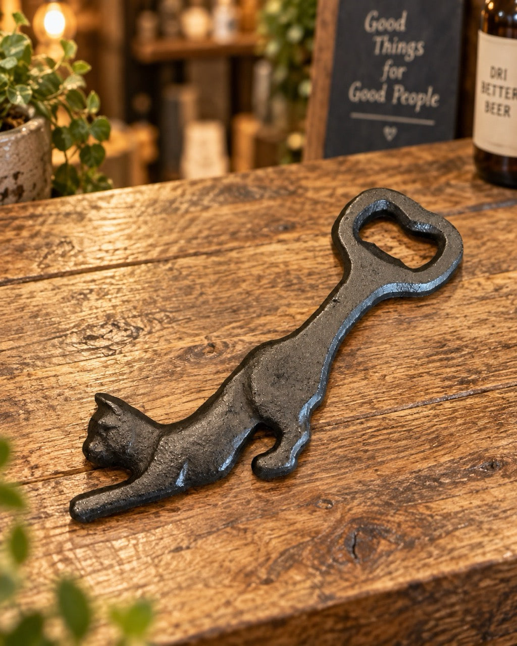 Flaschenöffner aus Eisen „ Katze“ (Kopie) by Lefran - Erlebnis- & Genusskaufhaus