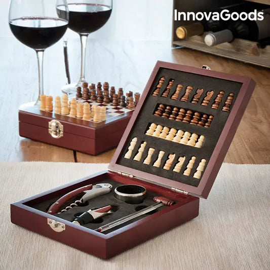Elegantes Weinzubehörset Schach