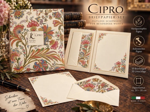 Hand geschöpftes italienisches Briefpapier (Kopie) by Lefran - Erlebnis- & Genusskaufhaus