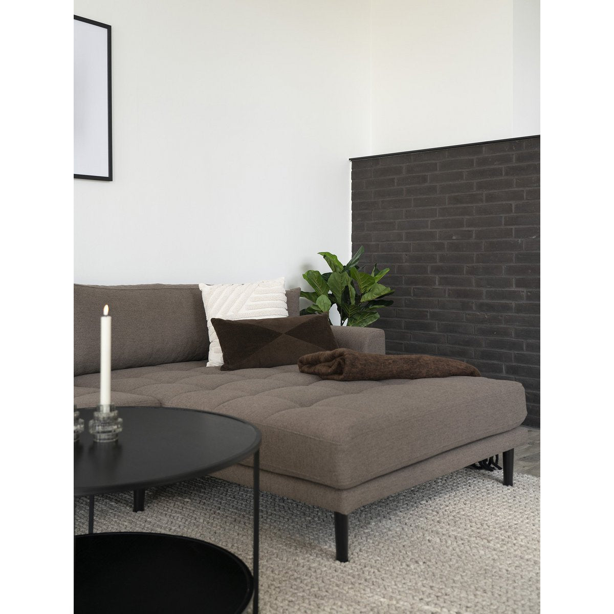 Albany Cushion - Kissen, Polyester, Baumwolle, weiß, 45x45 cm