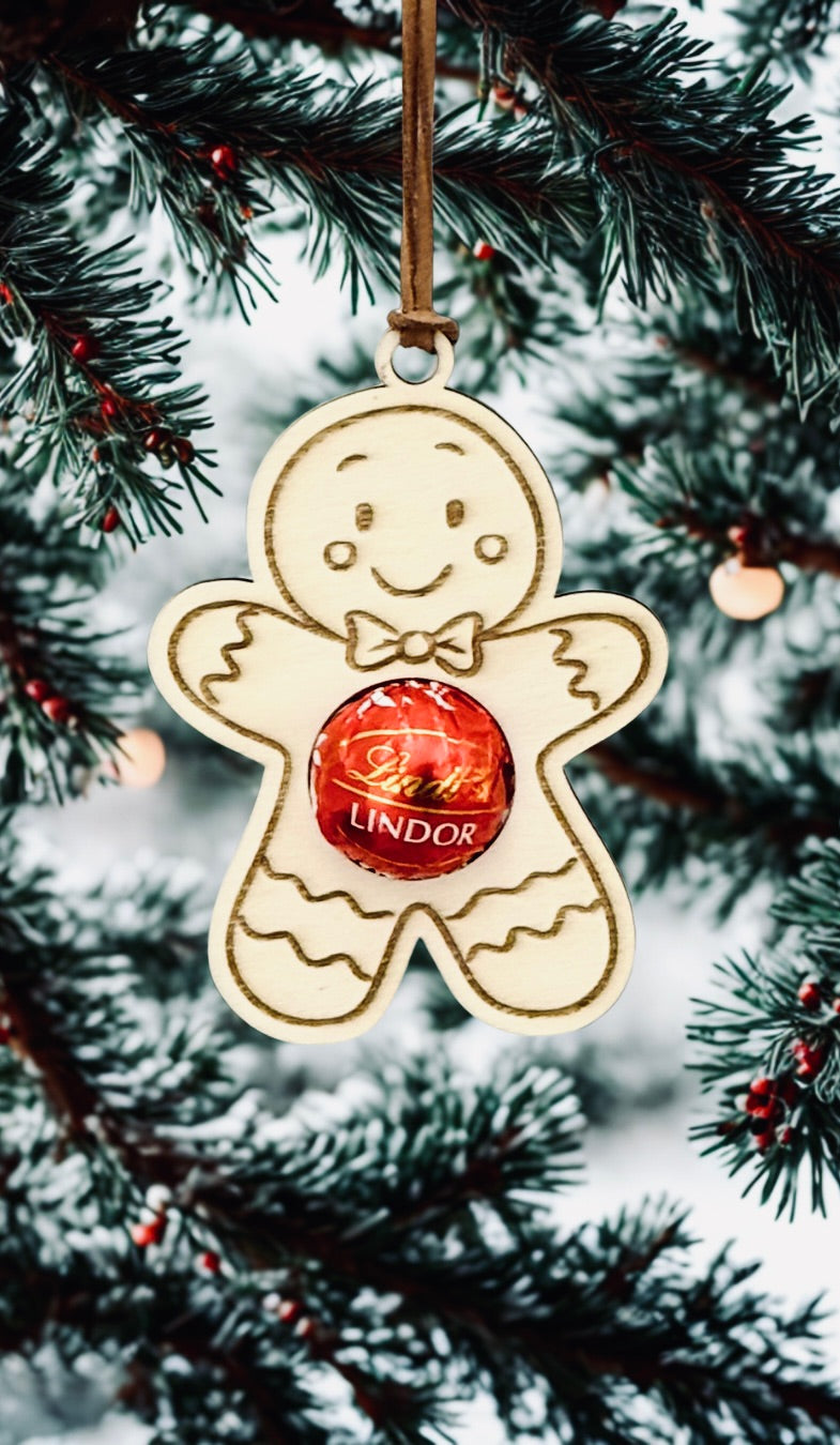 Weihnachtliche Lindorkugel-Halter aus Holz – süße Geschenkidee & festliche Deko in einem!