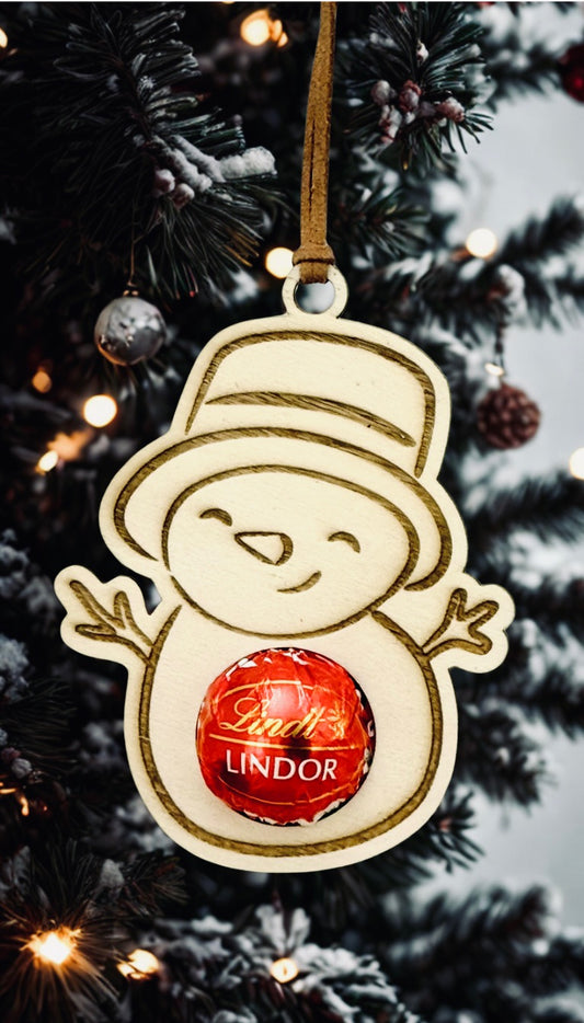 Weihnachtliche Lindorkugel-Halter aus Holz – süße Geschenkidee & festliche Deko in einem!