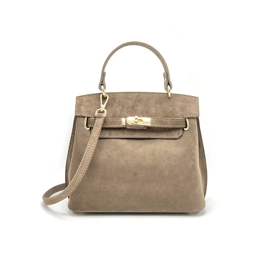 Handtasche aus Wildleder mit Umhängegurt in 4 Farben