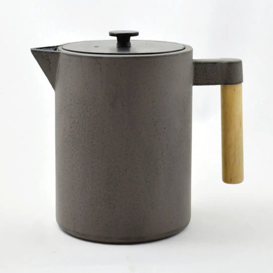 Teekanne aus Gusseisen, 1,2l grau