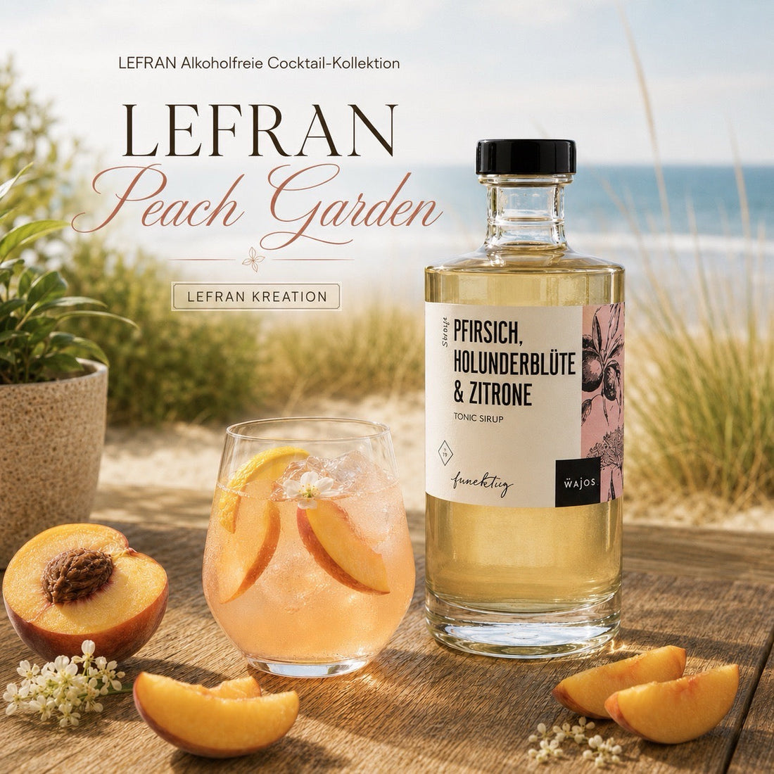 LEFRAN Peach Garden – Pfirsich, Holunder & fein prickelnd