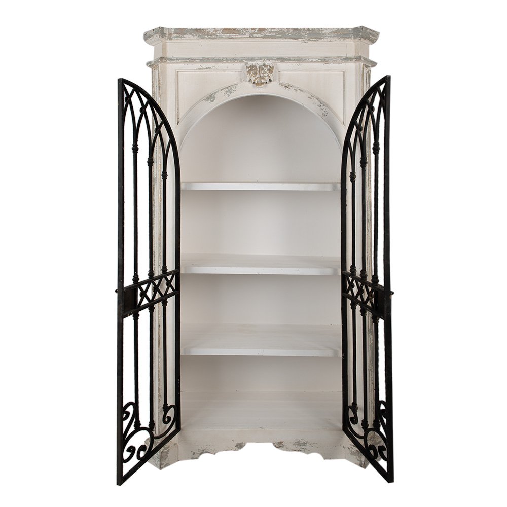 Schrank Beige, Schwarz 102x42x190 cm