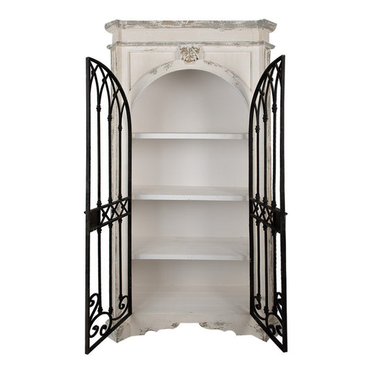 Schrank Beige, Schwarz 102x42x190 cm
