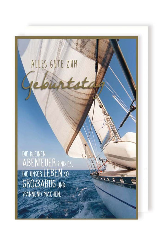Geburtstagskarte - Schiff, by Lefran - Erlebnis- & Genusskaufhaus