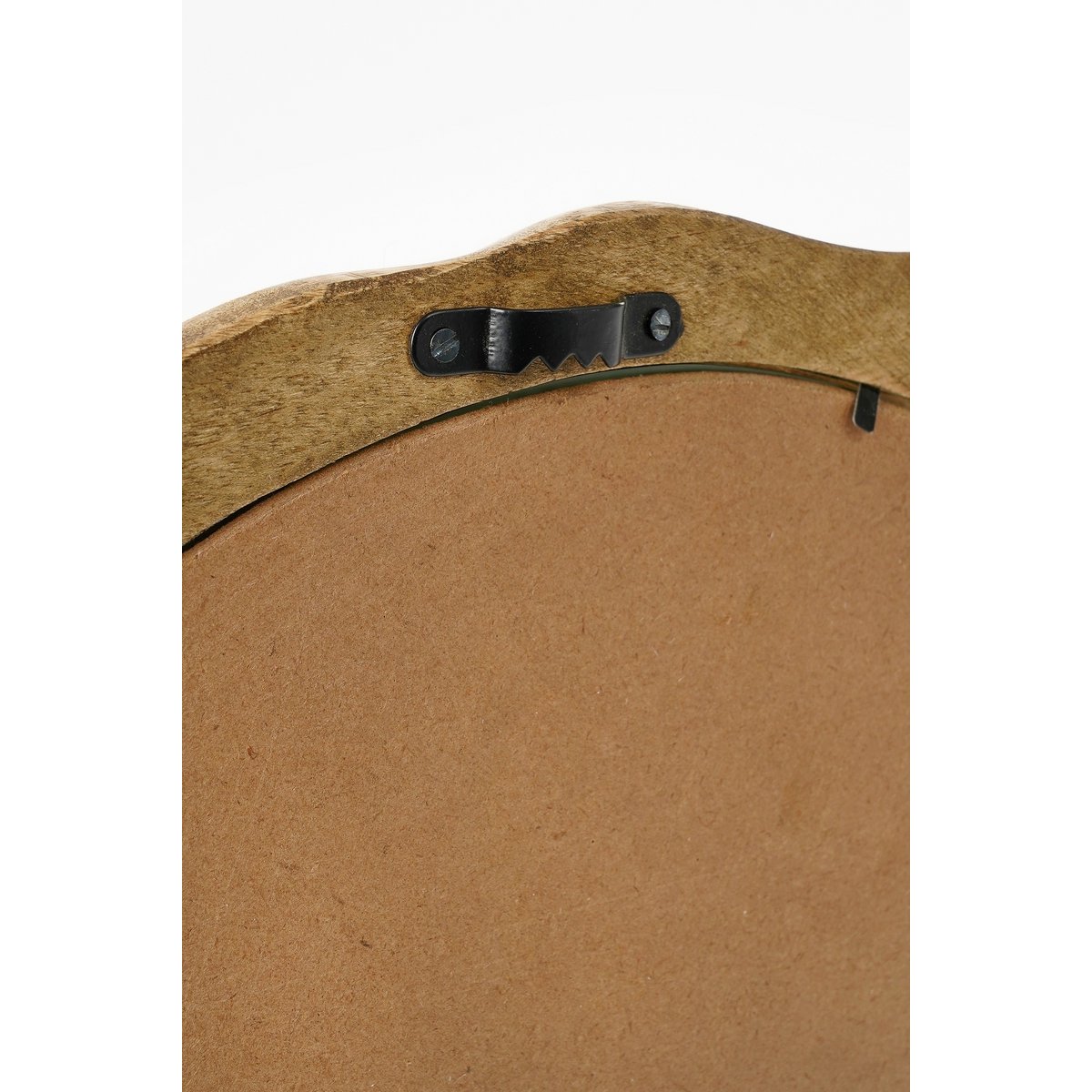 Nickwandspiegel - L36 x B2 x H38 cm - FSC 100% - Mangoholz - Dunkelbraun