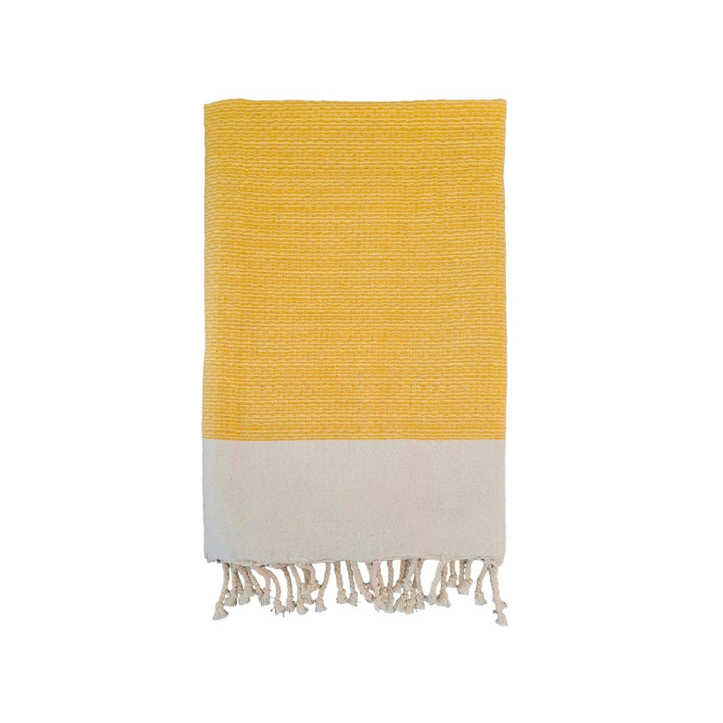 Flache Fouta Athena mit Wabenstruktur: Athena Orange / 100 x 200
