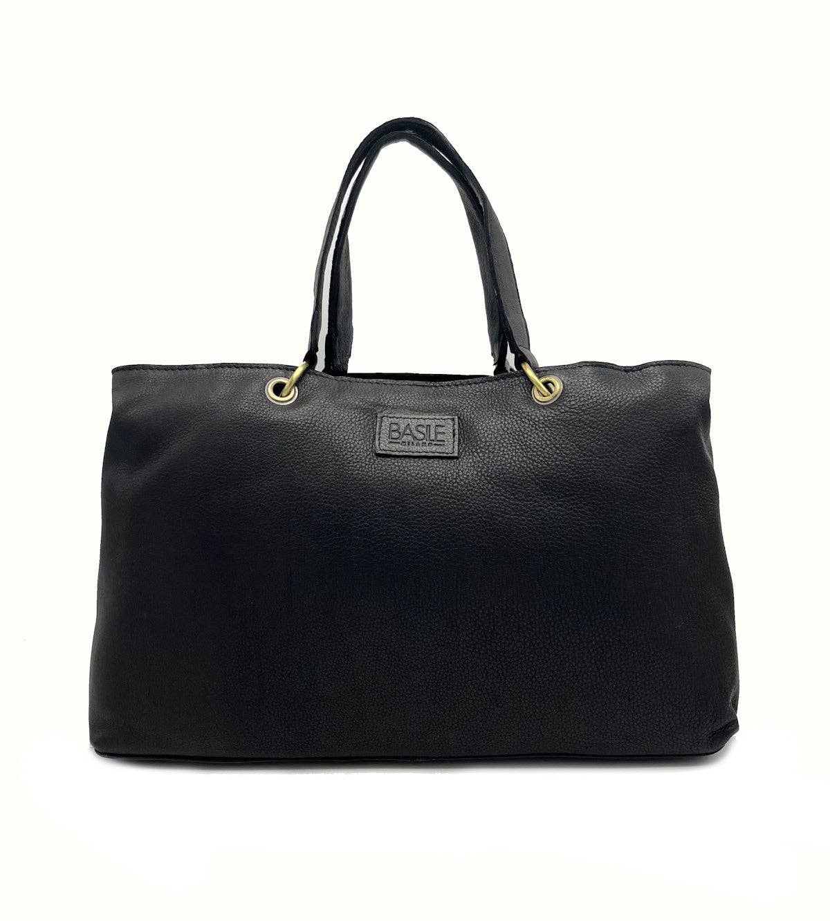 Schultertasche aus echtem Leder, Marke Basile, Art. BA3672DX.3: Brown