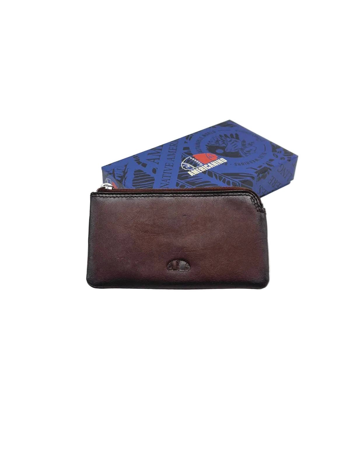 Vintage Echtleder-Schlüsseletui mit Schlüsselring, Marke Americanino, Art. PDK487-16: Schwarz by Suie Valentini srl