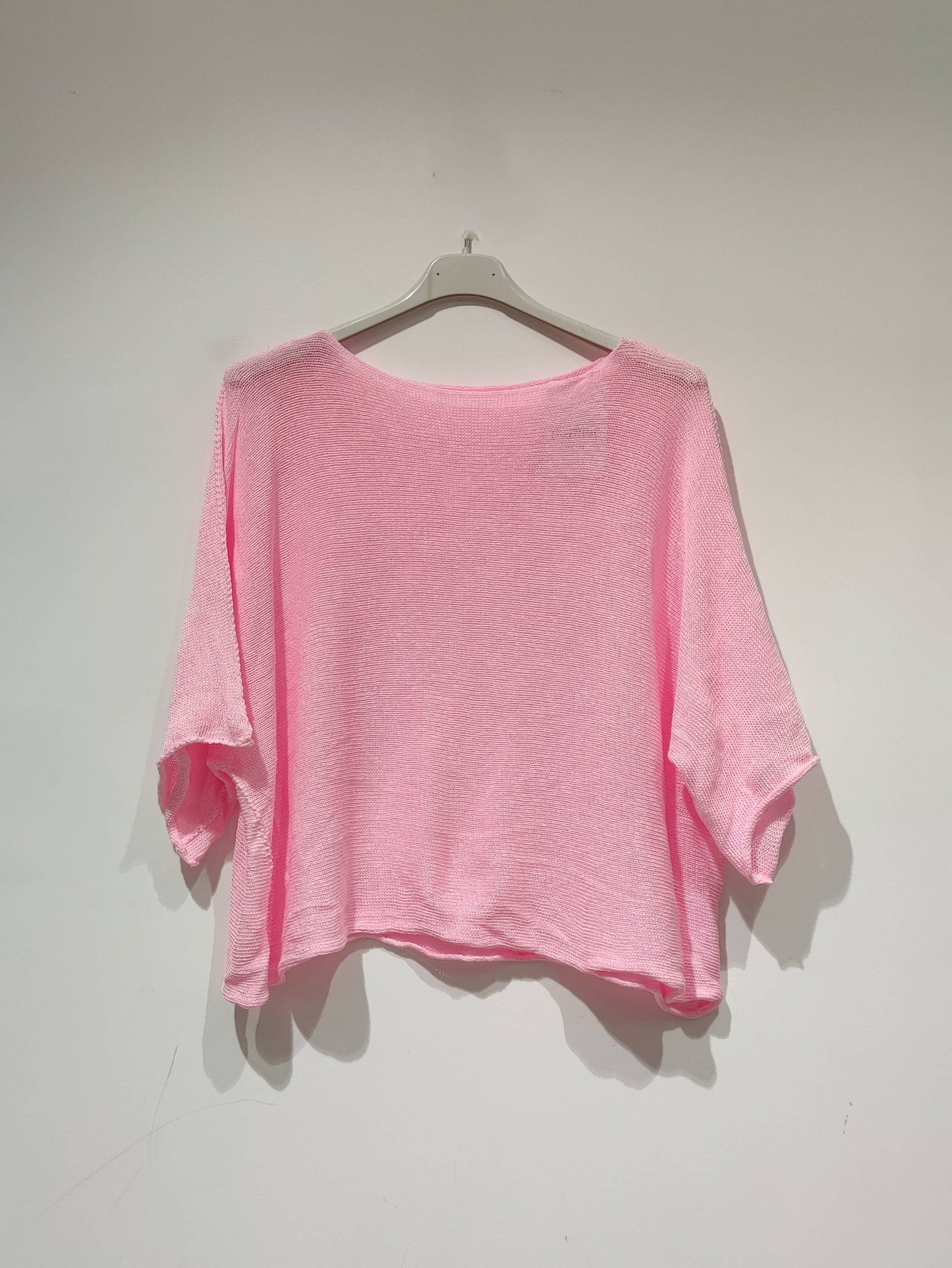 SYA leichtes Strickpullover mit ausgestelltem Schnitt - PE25: Schwarz / Du(36-42)