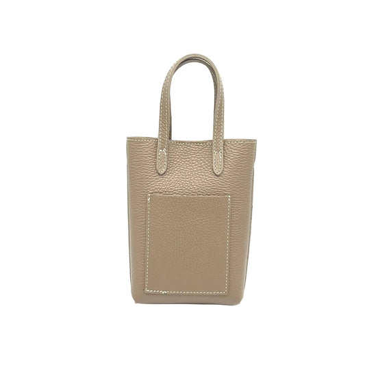 Echtes Leder-Handytasche, Hergestellt in Italien, Art. 112561Neu: Beige 1 by Suie Valentini srl