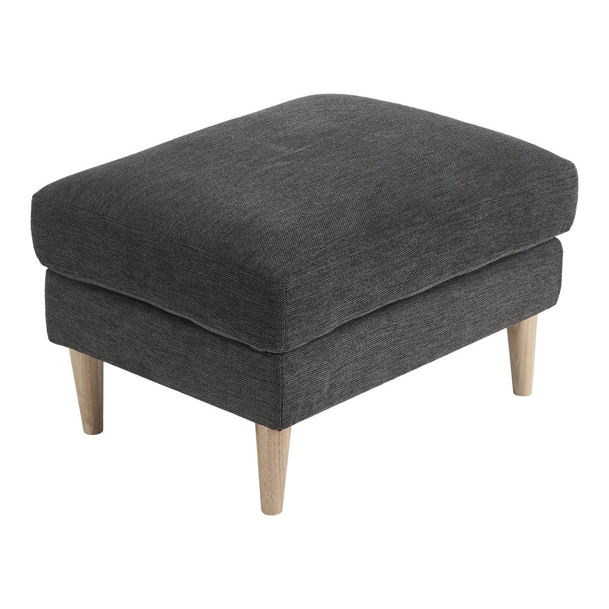 Bologna Pouf – Dunkelgrau, 52 x 68 x 42 cm