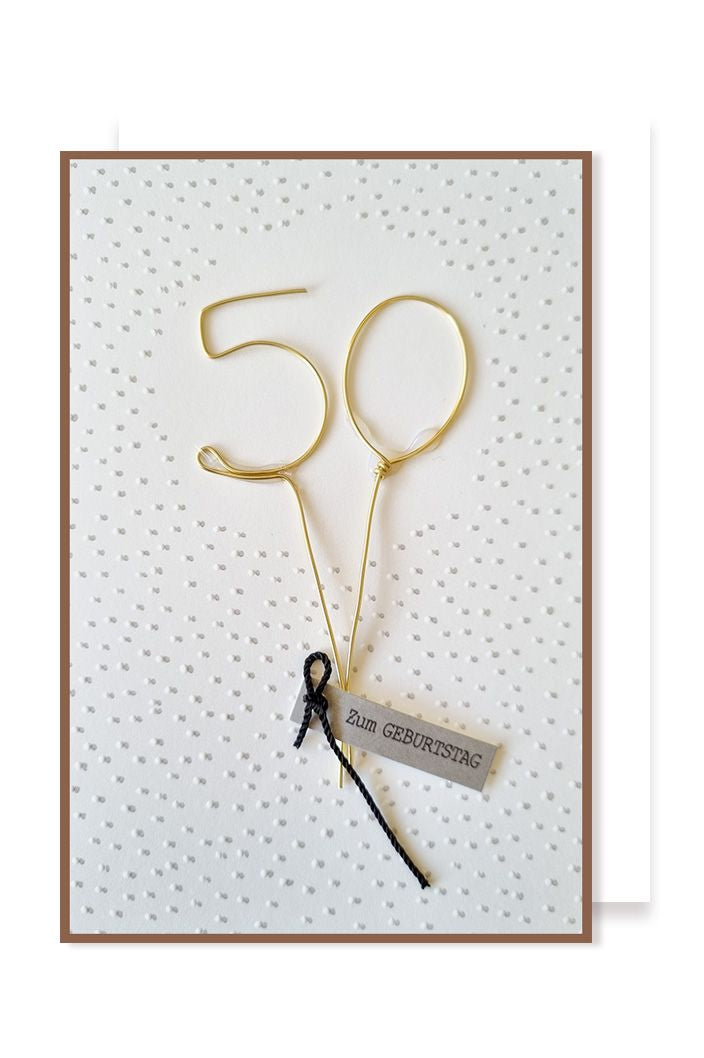Glückwunschkarte, 50. Geburtstag by Lefran - Erlebnis- & Genusskaufhaus