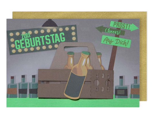 Geburtstagskarte, Prost by Lefran - Erlebnis- & Genusskaufhaus