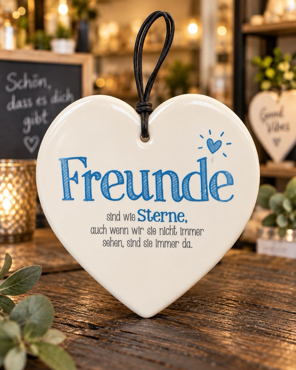Keramikkerzen mit Sprüchen by Lefran - Erlebnis- & Genusskaufhaus