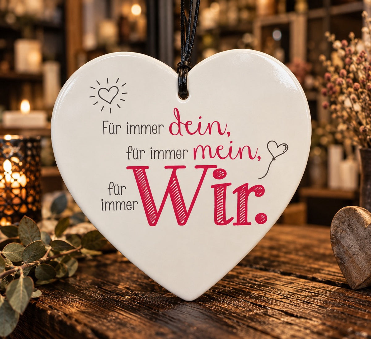 Keramikkerzen mit Sprüchen by Lefran - Erlebnis- & Genusskaufhaus