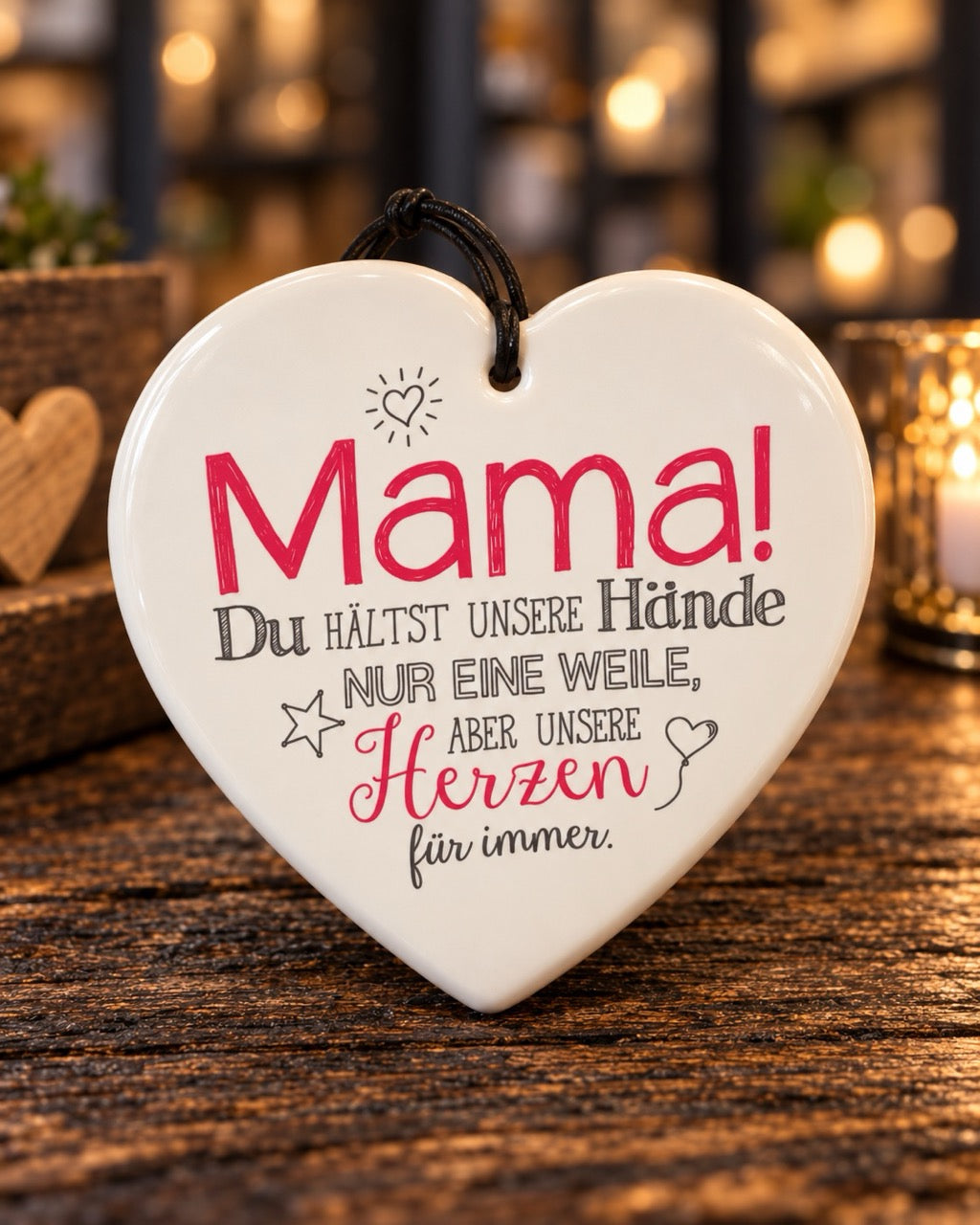 Keramikkerzen mit Sprüchen by Lefran - Erlebnis- & Genusskaufhaus