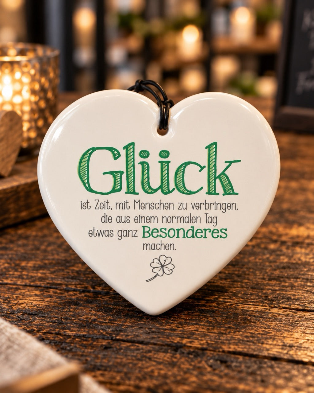 Keramikkerzen mit Sprüchen by Lefran - Erlebnis- & Genusskaufhaus