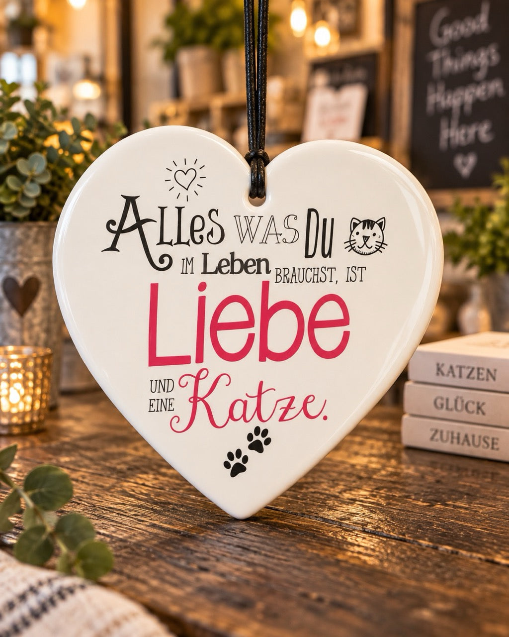 Keramikkerzen mit Sprüchen by Lefran - Erlebnis- & Genusskaufhaus