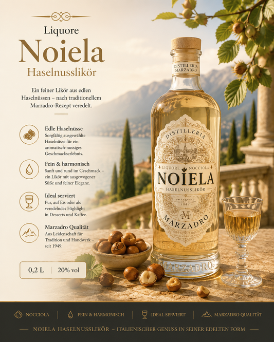 Marzadro Liquore Noiela Haselnusslikör 0,20 L 25% Vol. by Marzadro