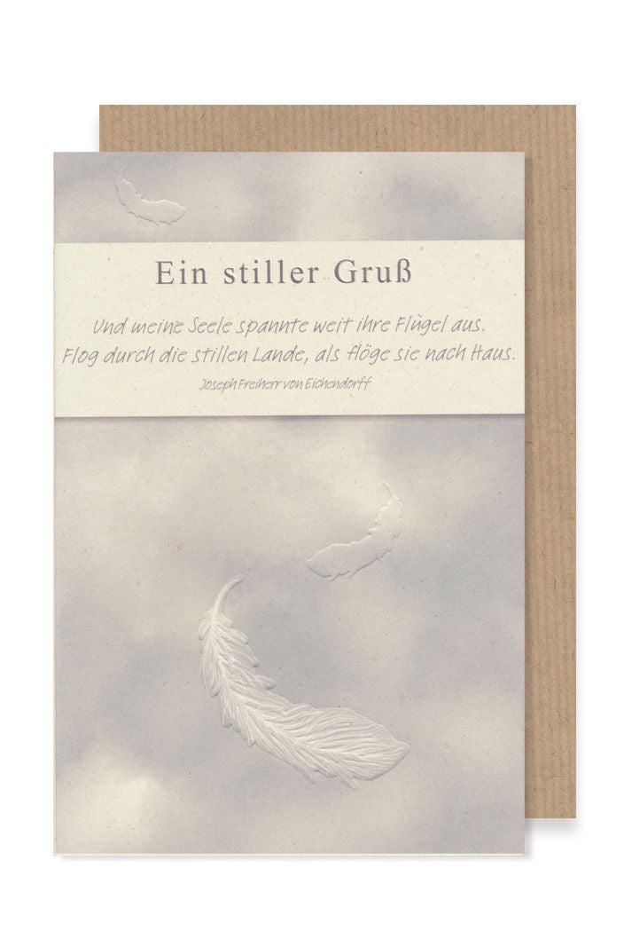 Trauerkarte ein stiller Gruß by Lefran - Erlebnis- & Genusskaufhaus