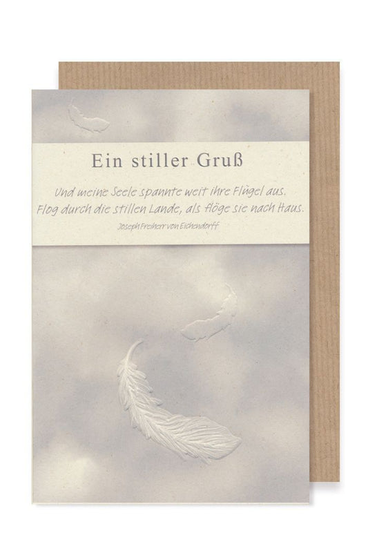 Trauerkarte ein stiller Gruß by Lefran - Erlebnis- & Genusskaufhaus
