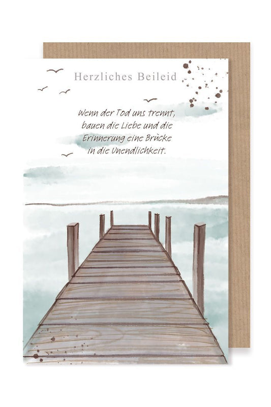 Trauerkarte - herzliches Beileid by Lefran - Erlebnis- & Genusskaufhaus