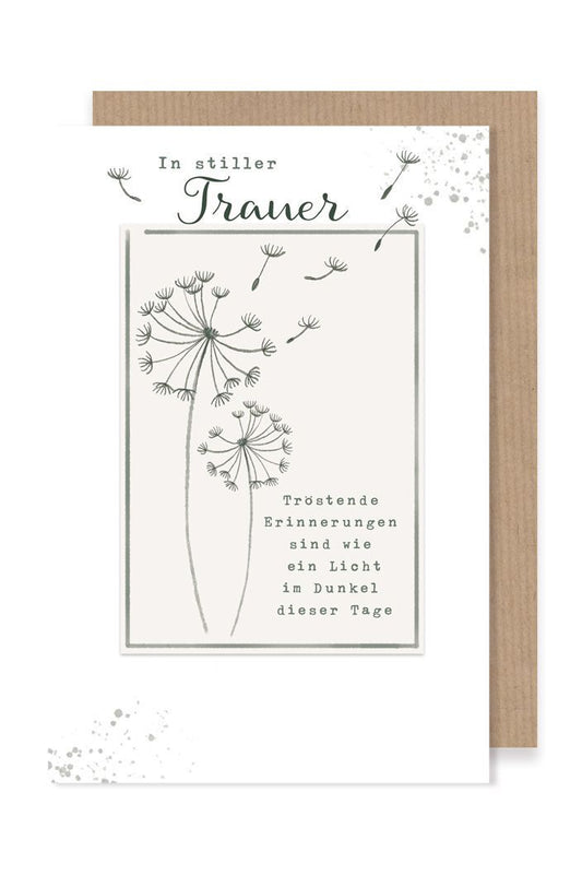 Trauerkarte - In Stiller Trauer by Lefran - Erlebnis- & Genusskaufhaus