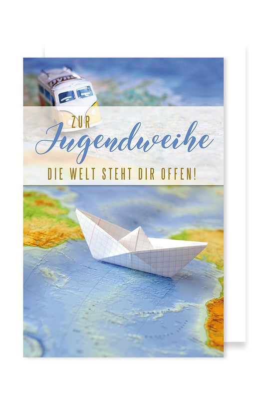 Zur Jugendweihe – die Welt steht dir offen by Lefran - Erlebnis- & Genusskaufhaus