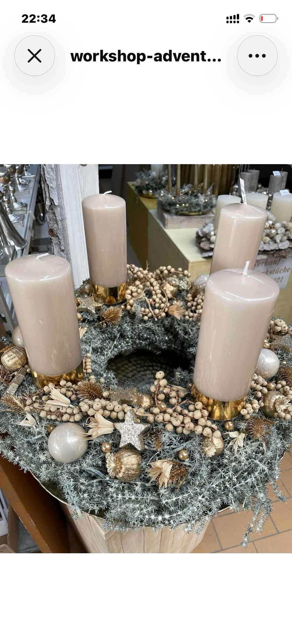 Kranz binden zur Adventsausstellung – Weihnachtsfloristik mit Franzi von Blütenwerk (So 08.11.) by Lefran - Erlebnis- & Genusskaufhaus