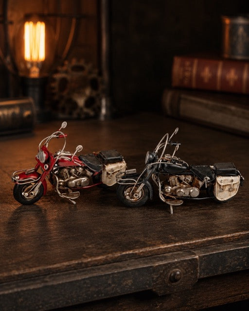 Deko-Motorrad 12x19 cm aus Metall – Antik-Look, sortiert by Lefran Cottbus