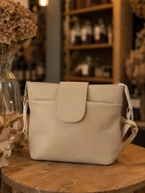 Taupefarbene Ledertasche by Lefran - Erlebnis- & Genusskaufhaus