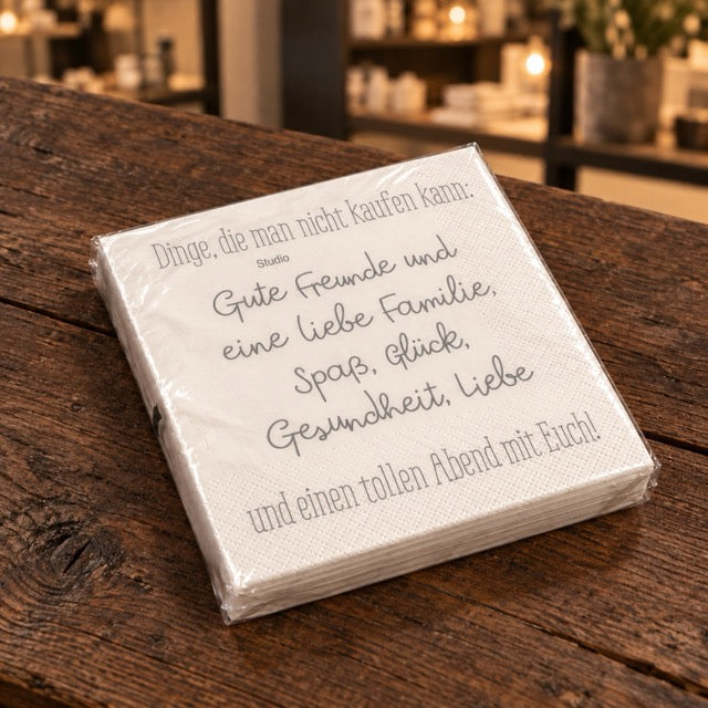 Spruchservietten by Lefran - Erlebnis- & Genusskaufhaus