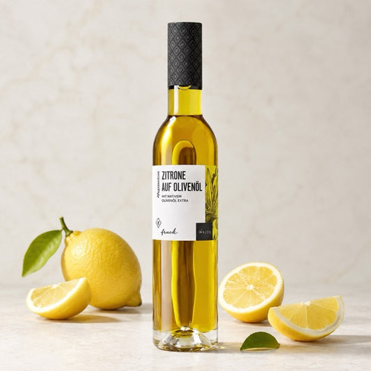 WAJOS Zitrone auf Olivenöl – Aromatisches Würzöl by Lefran - Erlebnis- & Genusskaufhaus