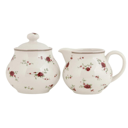Milch Kannetje und Sugar Pot 12x9x8 / Ø 9x10 cm