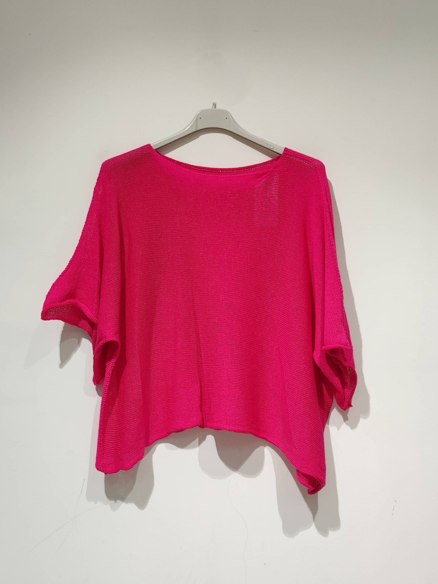 SYA leichtes Strickpullover mit ausgestelltem Schnitt - PE25: Schwarz / Du(36-42)