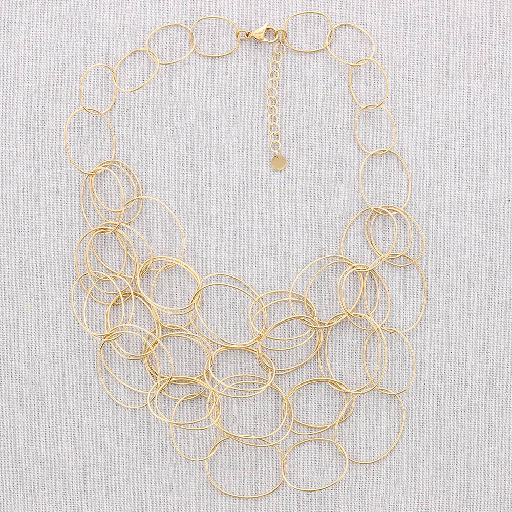 Goldene Collier-Kette – Eleganz in Edelstahl