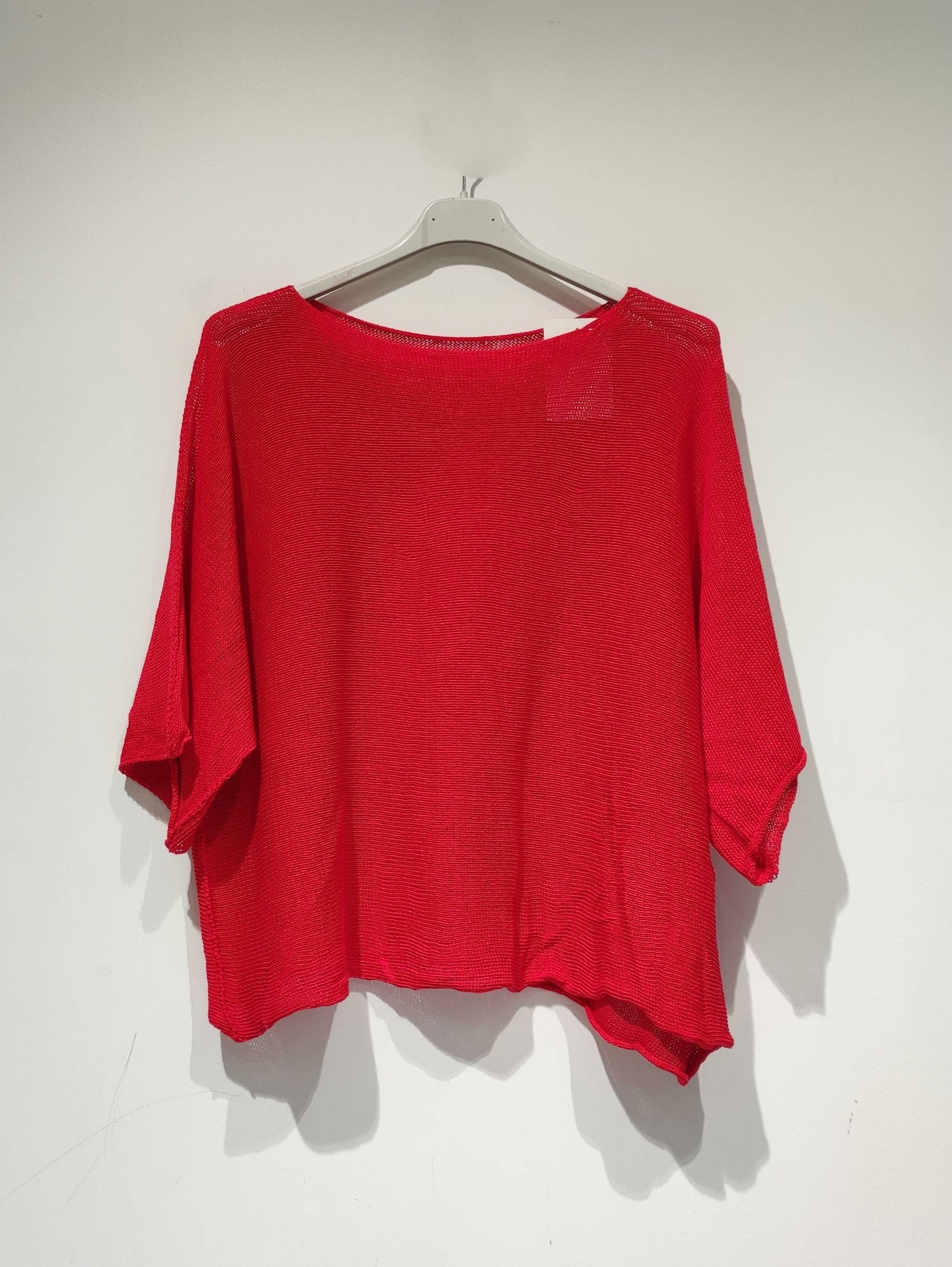 SYA leichtes Strickpullover mit ausgestelltem Schnitt - PE25: Schwarz / Du(36-42)