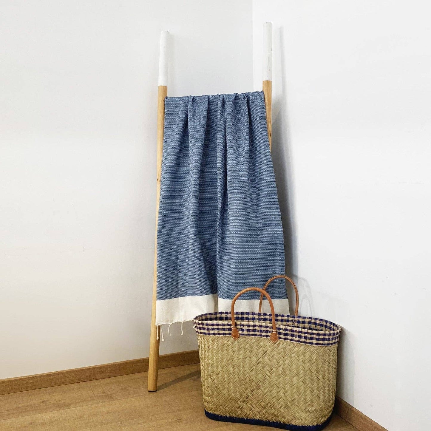 Flache Fouta Athena mit Wabenstruktur: Athena Orange / 100 x 200