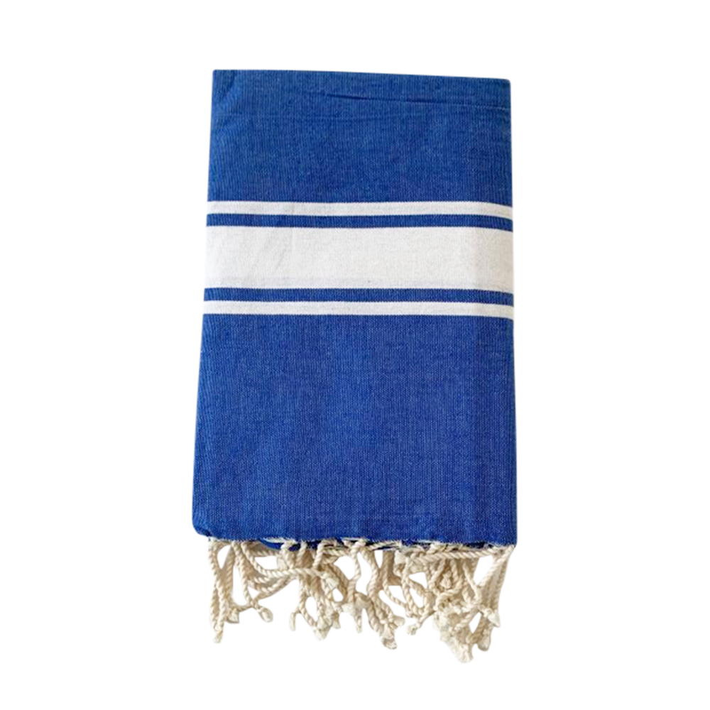 Flache traditionelle Fouta KOZO 100x200 cm oder 200x200 cm: Taupe / 100 x 200