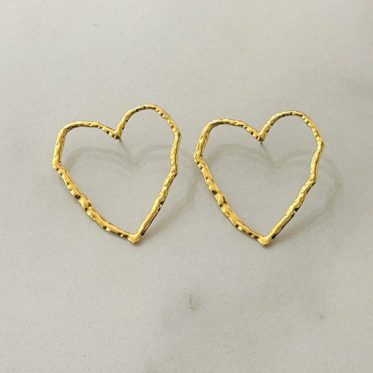 Goldherz Ohrringe