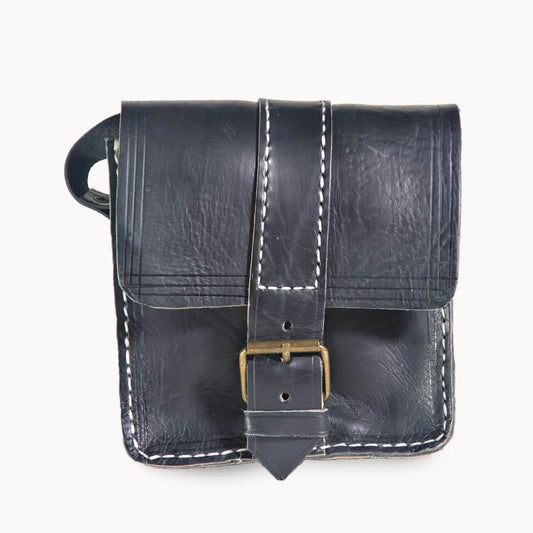 Ledertasche 'Pico' schwarz