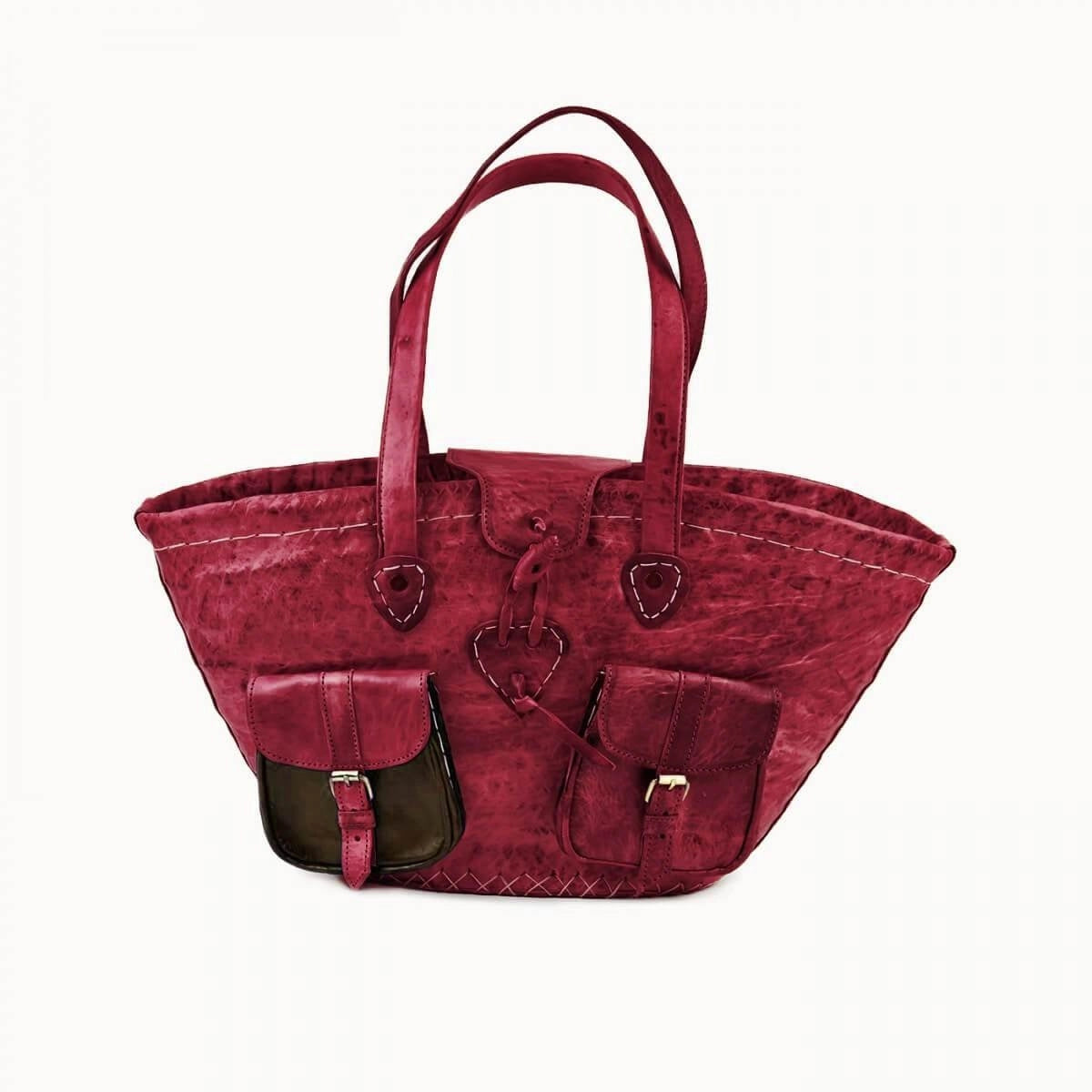 Ledershopper 'Saint Tropez' rot