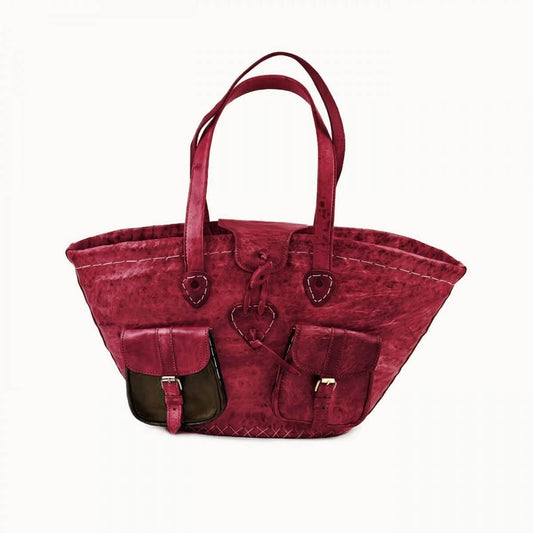 Ledershopper 'Saint Tropez' rot
